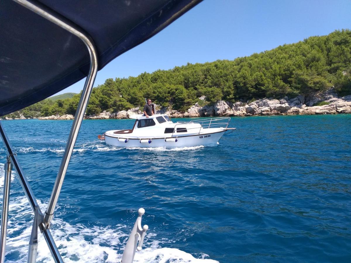 Familien Ferienhaus Vir Croatia 150M Strand Restaurant Einkaufen 외부 사진